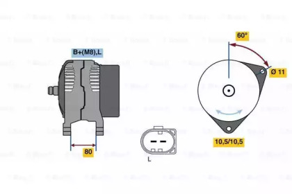 Генератор BOSCH 0 986 080 060