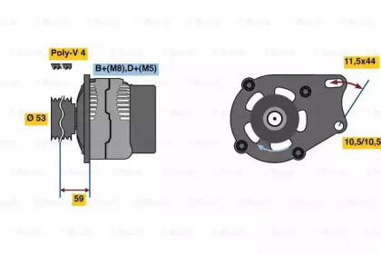 Генератор BOSCH 0 986 080 540