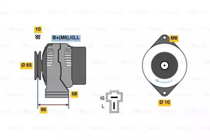 Генератор BOSCH 0 986 080 620