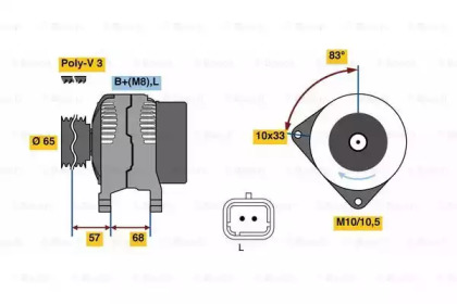 Генератор BOSCH 0 986 080 960