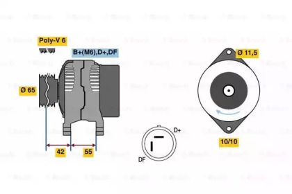 Генератор BOSCH 0 986 081 200