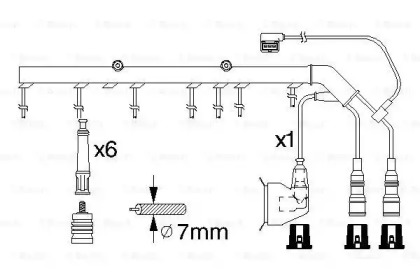 Комплект электропроводки BOSCH 0 986 356 326