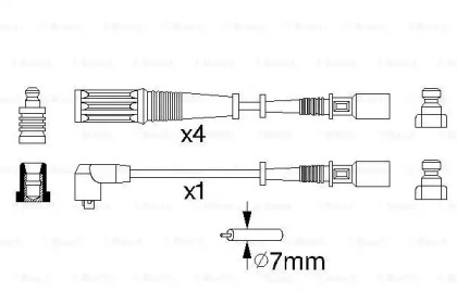 Комплект электропроводки BOSCH 0 986 357 130