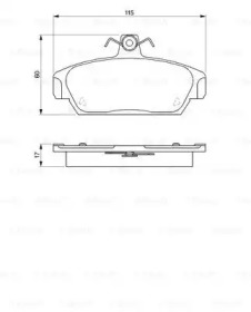 Комплект тормозных колодок BOSCH 0 986 424 092