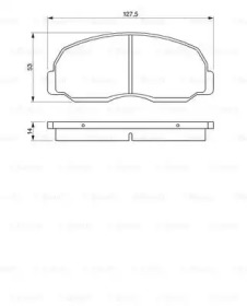 Комплект тормозных колодок BOSCH 0 986 424 180