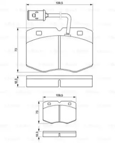 Комплект тормозных колодок BOSCH 0 986 424 240