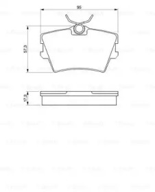 Комплект тормозных колодок BOSCH 0 986 424 375