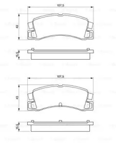 Комплект тормозных колодок BOSCH 0 986 424 383