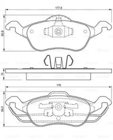 Комплект тормозных колодок BOSCH 0 986 424 450