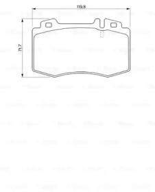 Комплект тормозных колодок BOSCH 0 986 494 012