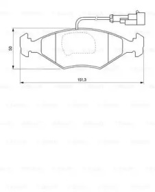 Комплект тормозных колодок BOSCH 0 986 424 543