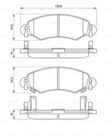 Комплект тормозных колодок BOSCH 0 986 424 549