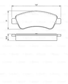 Комплект тормозных колодок BOSCH 0 986 424 571