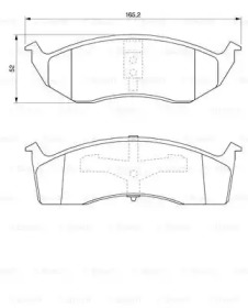 Комплект тормозных колодок BOSCH 0 986 424 587