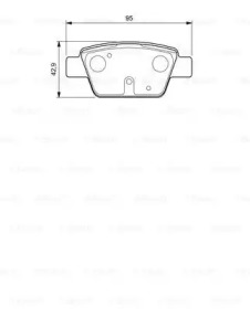 Комплект тормозных колодок BOSCH 0 986 424 594