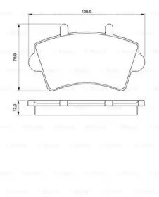 Комплект тормозных колодок BOSCH 0 986 424 614