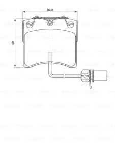 Комплект тормозных колодок BOSCH 0 986 424 673