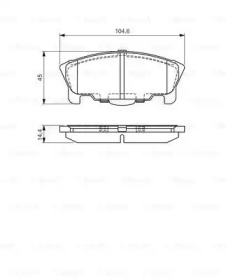 Комплект тормозных колодок BOSCH 0 986 424 737