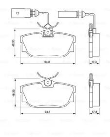 Комплект тормозных колодок BOSCH 0 986 424 748