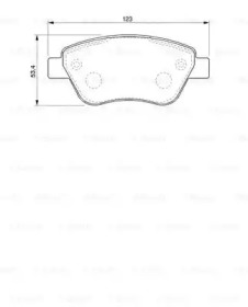 Комплект тормозных колодок BOSCH 0 986 424 784