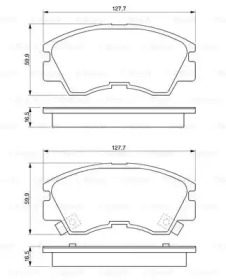 Комплект тормозных колодок BOSCH 0 986 460 978