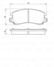 Комплект тормозных колодок BOSCH 0 986 461 134