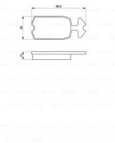 Комплект тормозных колодок BOSCH 0 986 462 072