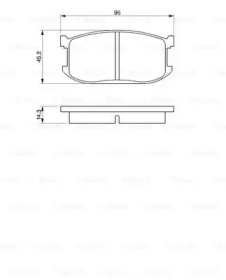 Комплект тормозных колодок BOSCH 0 986 467 602