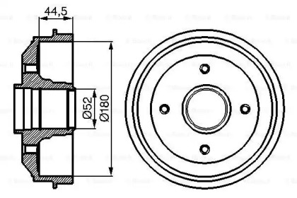 Тормозный барабан BOSCH 0 986 477 070