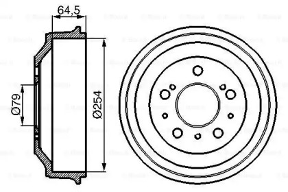 Тормозный барабан BOSCH 0 986 477 098