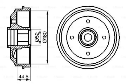 Тормозный барабан BOSCH 0 986 477 113