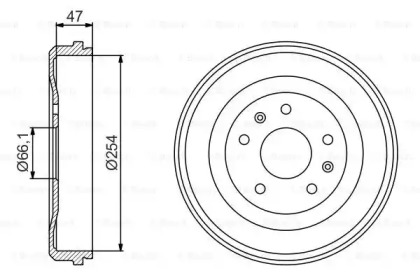 Тормозный барабан BOSCH 0 986 477 193