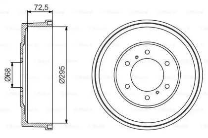 Тормозный барабан BOSCH 0 986 477 215