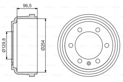 Тормозный барабан BOSCH 0 986 477 218