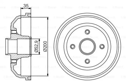 Тормозный барабан BOSCH 0 986 477 265