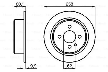 Тормозной диск BOSCH 0 986 478 034