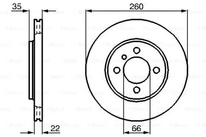 Тормозной диск BOSCH 0 986 478 036