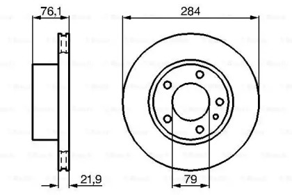 Тормозной диск BOSCH 0 986 478 043