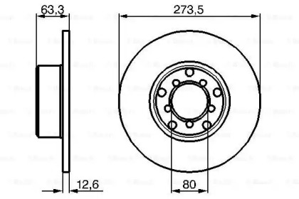 Тормозной диск BOSCH 0 986 478 057