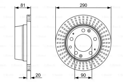 Тормозной диск BOSCH 0 986 478 098