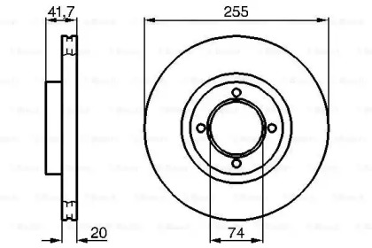 Тормозной диск BOSCH 0 986 478 106