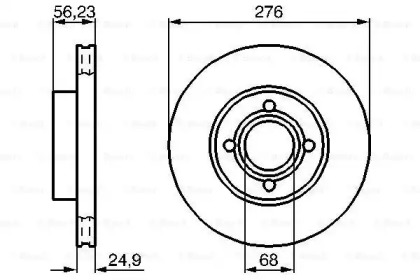 Тормозной диск BOSCH 0 986 478 137