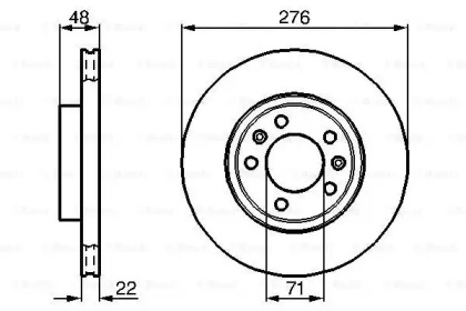 Тормозной диск BOSCH 0 986 478 140