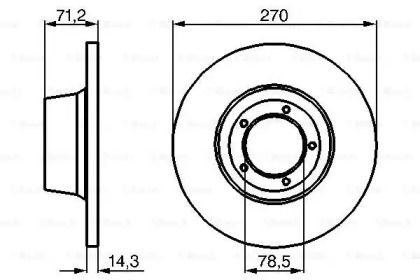 Тормозной диск BOSCH 0 986 478 190