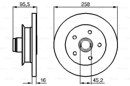 Тормозной диск BOSCH 0 986 478 224