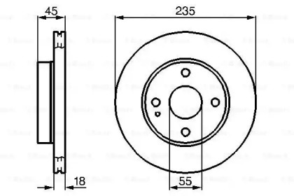 Тормозной диск BOSCH 0 986 478 241