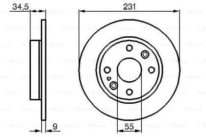 Тормозной диск BOSCH 0 986 478 242