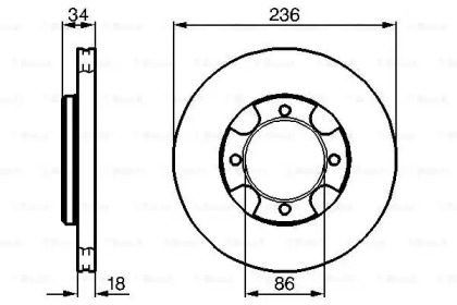 Тормозной диск BOSCH 0 986 478 277