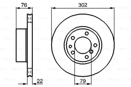 Тормозной диск BOSCH 0 986 478 318