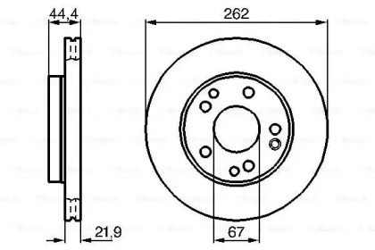 Тормозной диск BOSCH 0 986 478 330